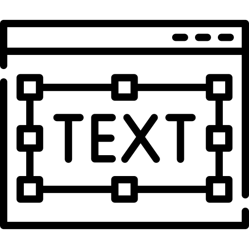 Icono de edición de textos, como programas editores de textos.